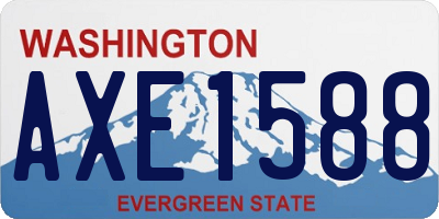 WA license plate AXE1588