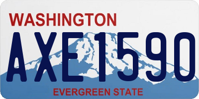WA license plate AXE1590