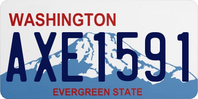 WA license plate AXE1591