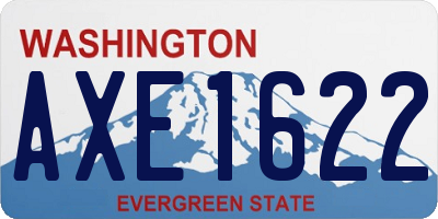 WA license plate AXE1622