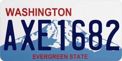 WA license plate AXE1682