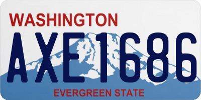 WA license plate AXE1686