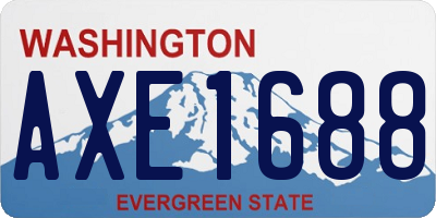 WA license plate AXE1688