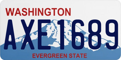 WA license plate AXE1689