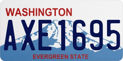 WA license plate AXE1695