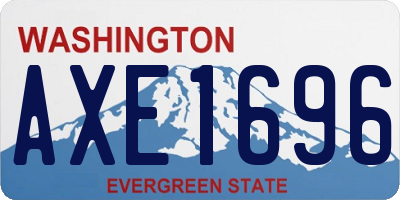 WA license plate AXE1696