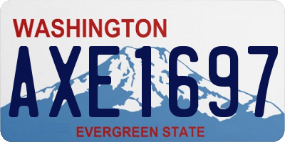 WA license plate AXE1697