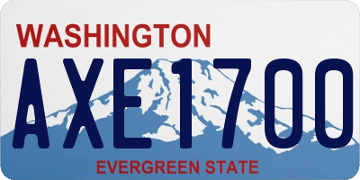 WA license plate AXE1700
