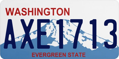 WA license plate AXE1713