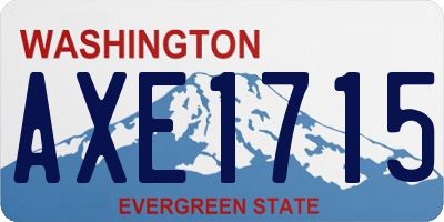 WA license plate AXE1715