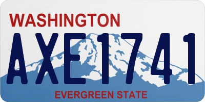 WA license plate AXE1741