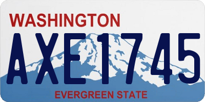 WA license plate AXE1745