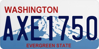 WA license plate AXE1750