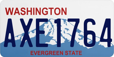 WA license plate AXE1764