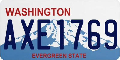 WA license plate AXE1769