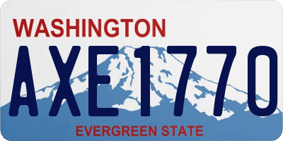 WA license plate AXE1770