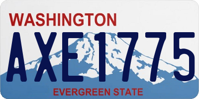 WA license plate AXE1775