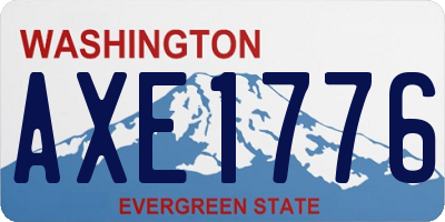WA license plate AXE1776