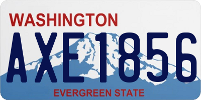 WA license plate AXE1856