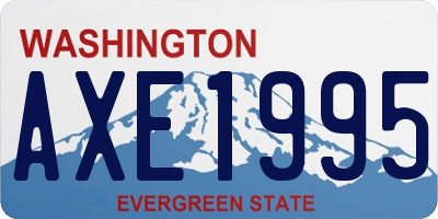 WA license plate AXE1995