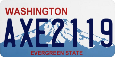 WA license plate AXE2119