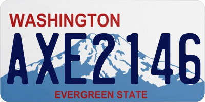 WA license plate AXE2146