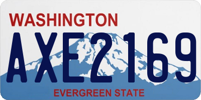 WA license plate AXE2169