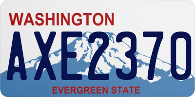 WA license plate AXE2370