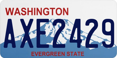 WA license plate AXE2429