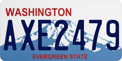 WA license plate AXE2479