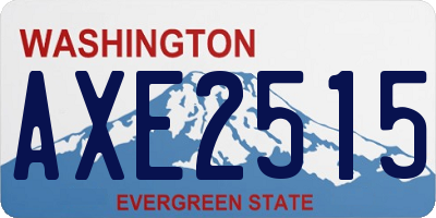 WA license plate AXE2515