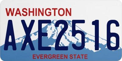 WA license plate AXE2516