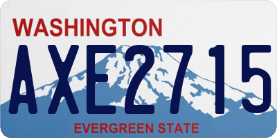 WA license plate AXE2715