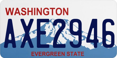 WA license plate AXE2946