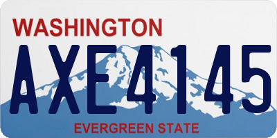 WA license plate AXE4145