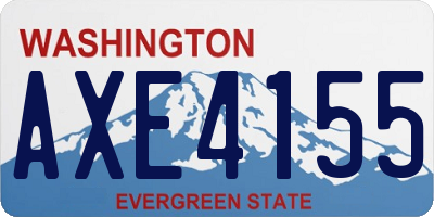 WA license plate AXE4155