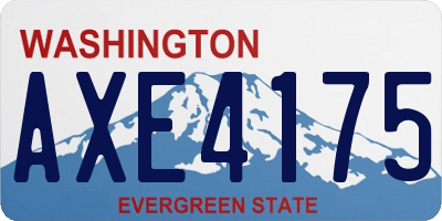 WA license plate AXE4175