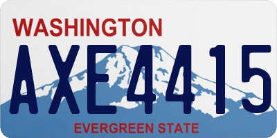 WA license plate AXE4415