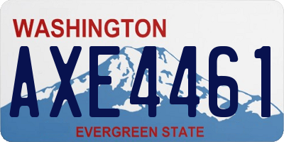 WA license plate AXE4461