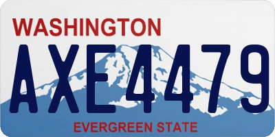 WA license plate AXE4479