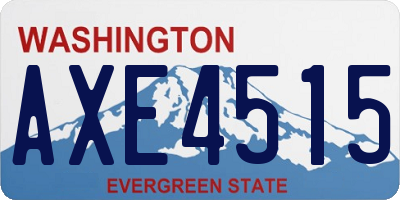 WA license plate AXE4515