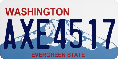 WA license plate AXE4517