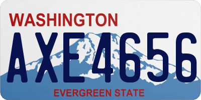 WA license plate AXE4656