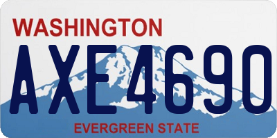 WA license plate AXE4690