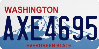 WA license plate AXE4695