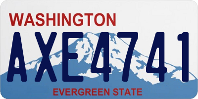 WA license plate AXE4741