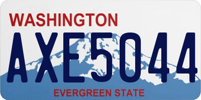 WA license plate AXE5044