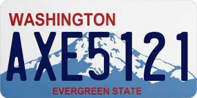 WA license plate AXE5121