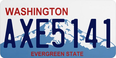 WA license plate AXE5141