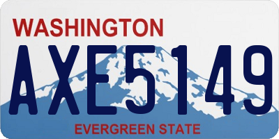 WA license plate AXE5149